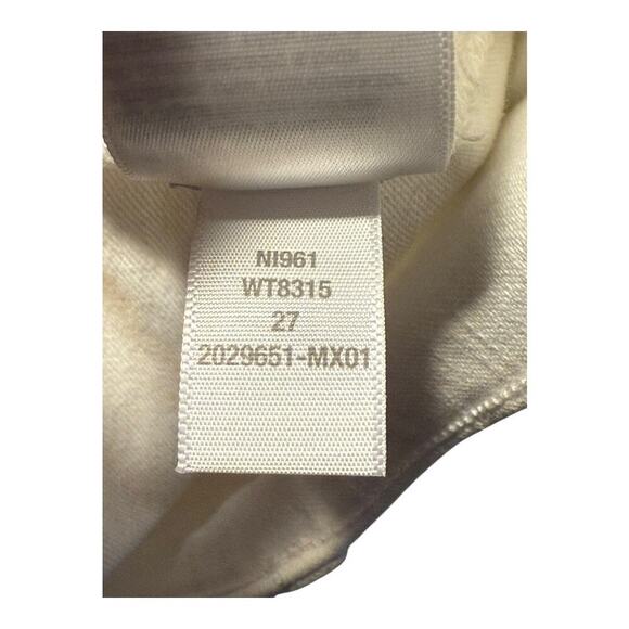 NEW Madewell Women’s Size 4 (27) Kick Out Crop Jeans In Pure White NWT - Picture 9 of 10